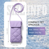 GS8003 Quilted Glasses Pouch with Strap — Soft Protection Crossbody Case